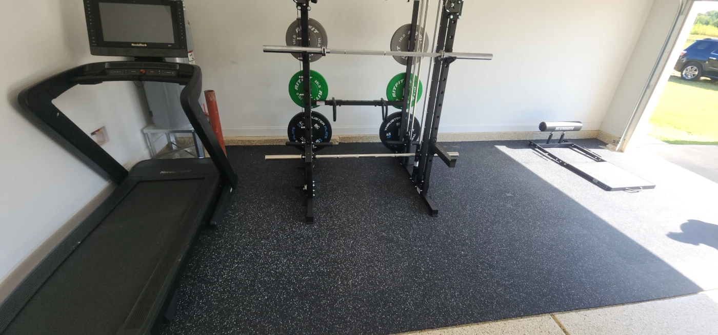 Home Gym flooring - Rubber