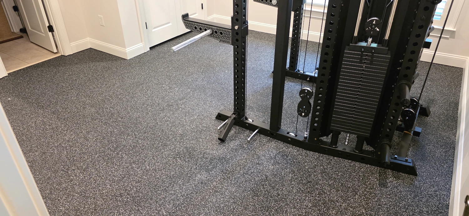 Turn your spare bedroom into a fitness room.
