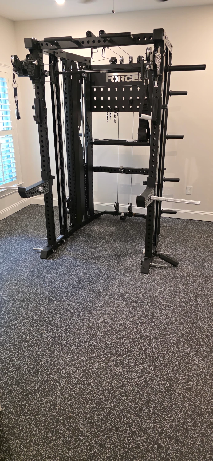 Turn your spare bedroom into a fitness room.